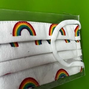 Kid MASK rainbow print all cotton XS FOR LITTLE FACE
